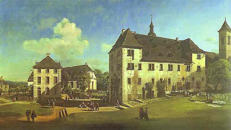  Courtyard of the Castle at Kaningstein from the South.